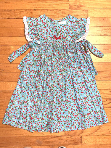 Strasburg embroidered cherry - embroidered,