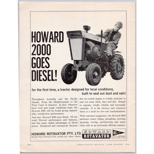Howard 2000 rotavator tractor - howard,