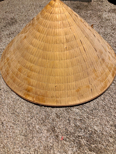 Straw conical chinese rice - rice, hat