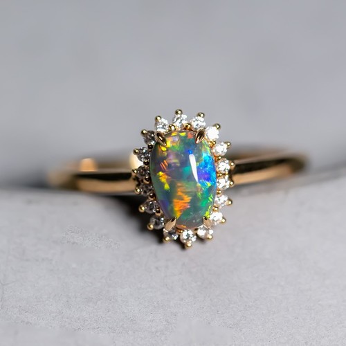 Australian black opal diamond - australian,