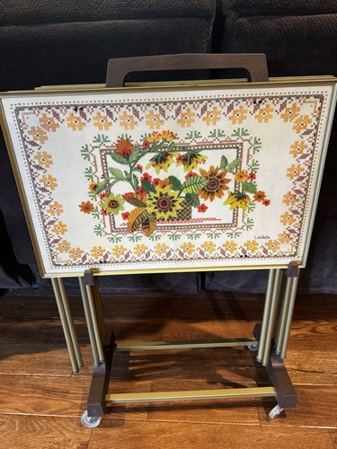 Vintage lavada set floral tv - floral,