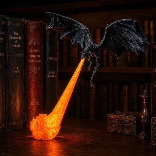 Dragon bookshelf nook - dragon,