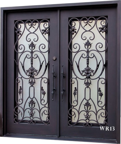 Double front entry iron - double, door