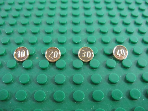 Lego chrome gold coin - gold, money