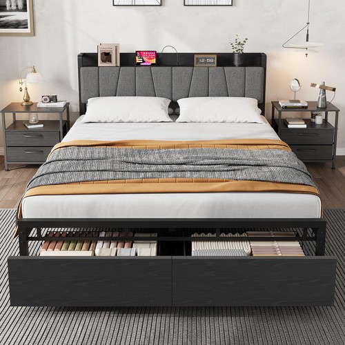 Full size bed frame - bed, with