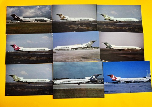 Mexicana postcards boeing - 9,
