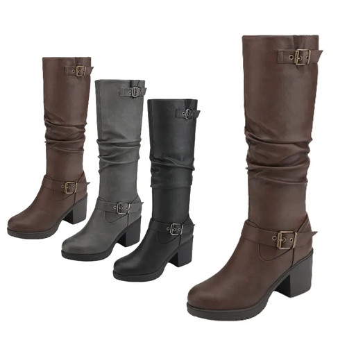 Women low chunky heel - low,
