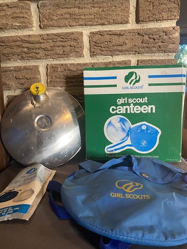 Vintage girl scout canteen - vintage,