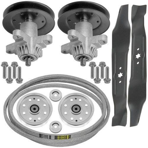 Deck spindle pulley blade - spindle, w/