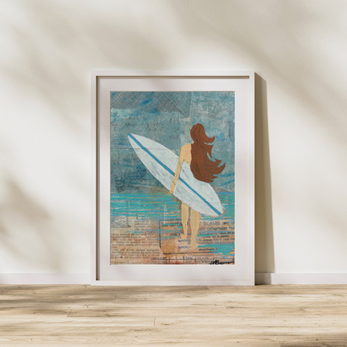 Original mixed media collage - mixed,