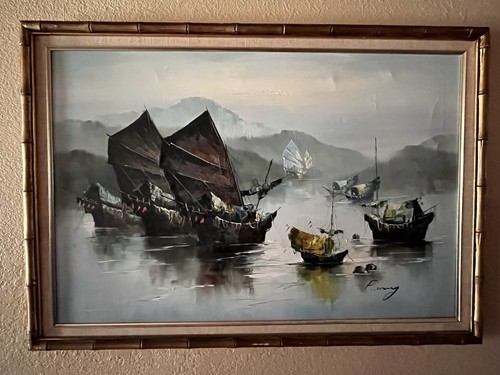 Oil canvas wong - oil,