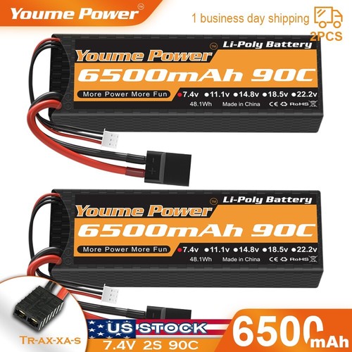 2pcs 6500mah 90c - 2s,
