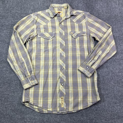 Larry mahan shirt mens gray - mahan, m