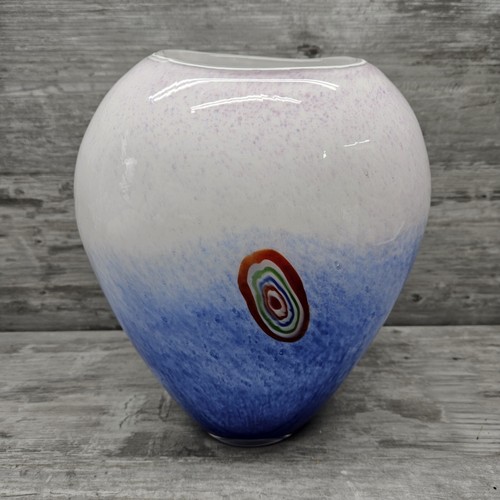 Murano millefiori glass vase - murano,