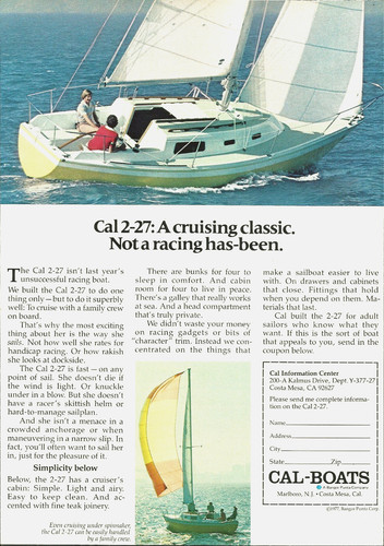 1977 cal cruising yacht - 2-27,