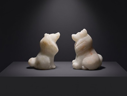 Vtg white marble chukchi - vtg,