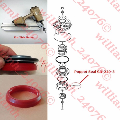 Poppet seal 220 for - cn-220-3,