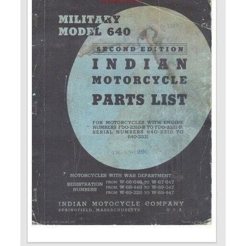 1940 indian scout - scout, parts