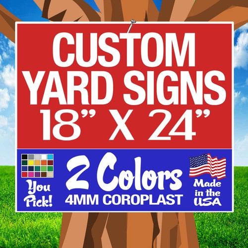 18x24 two color - yard, signs