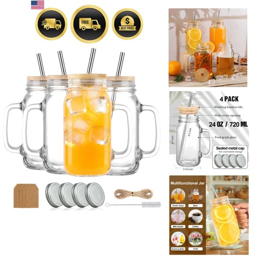 Mason jar cups - 24,