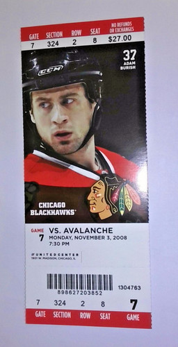2008 chicago blackhawks - chicago, vs