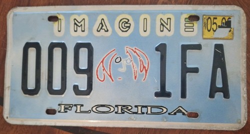 Imagine license plate - plate, john