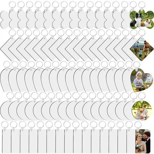 135 pcs sublimation keychain - 135-pcs,