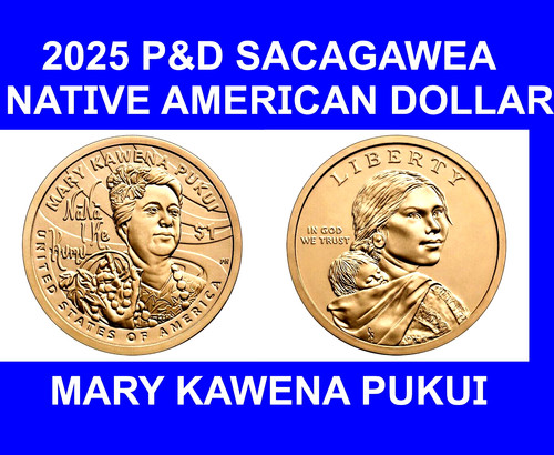 2025 sacagawea 1 - &d, $1