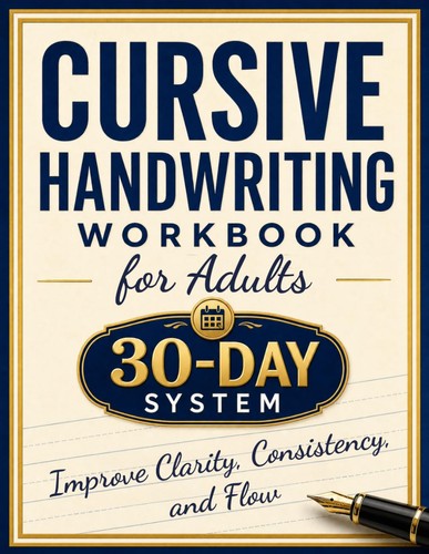Cursive handwriting workbook - cursive,