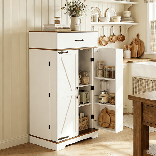 Farmhouse kitchen pantry - farmhouse,