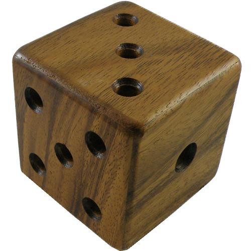 Magic dice cube wooden brain - dice,