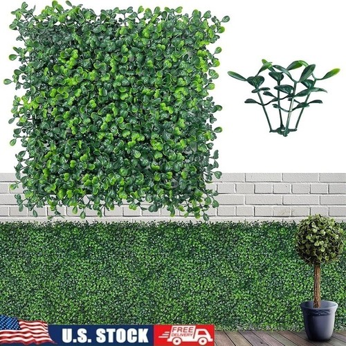 Pack faux boxwood panels - 12,
