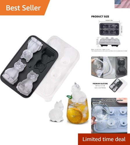 Cat ice cube mold set - set, fun
