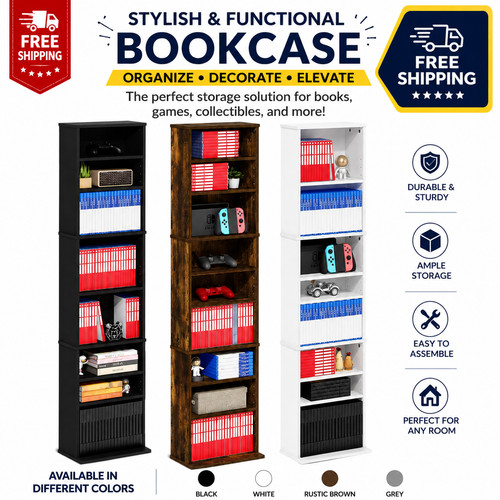 Shelf media storage tower - media,