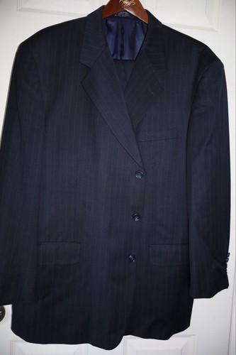 Men black pinstripe - black,