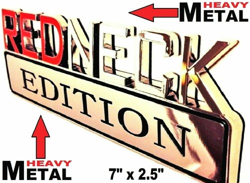 Metal redneck edition emblem - edition,