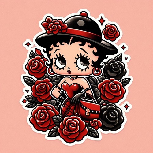 Sticker betty boop - sticker,