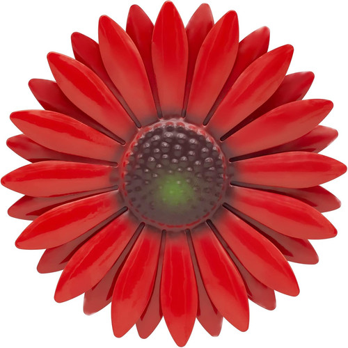 Red sunflower metal flowers - sunflower,