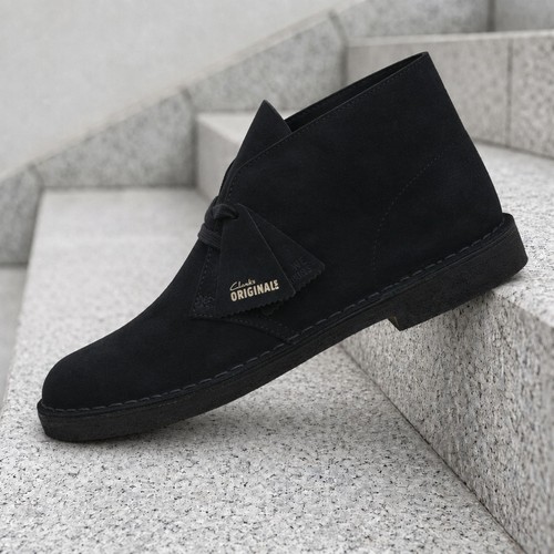 Clarks desert boot - clarks, black