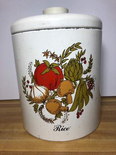 Vintage ransburg rice tin - rice,