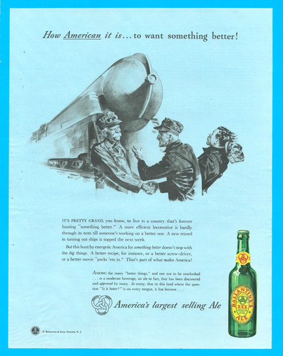 Ballantine beer ale railroad - ballantine,