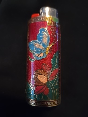 Vtg lighter case cloisonne - vtg,