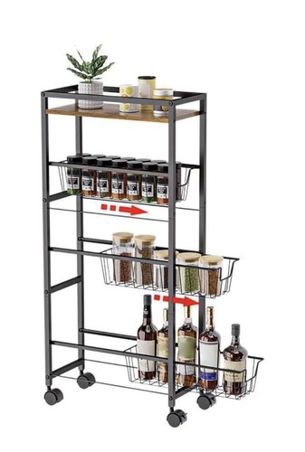 Tier kitchen cart - 4-tier, utility
