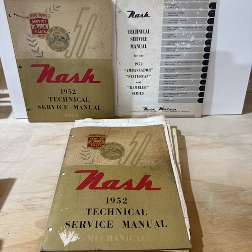 1952 nash technical service - nash,