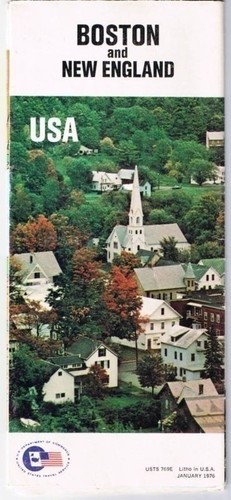 Boston new england map 1976 - new,