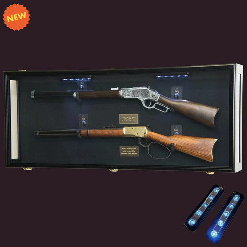 Gun display case double - double, rifle