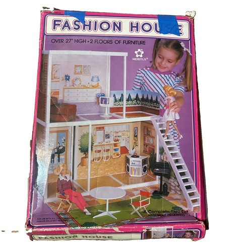 1984 meritus barbie dollhouse - meritus, dollhouse-