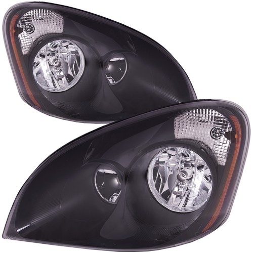 Halogen headlights set black - halogen,