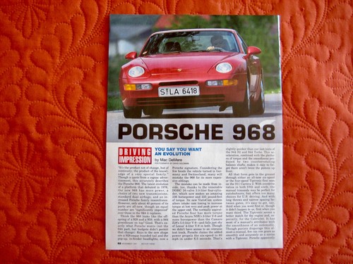 1991 porsche 968 cabriolet - 1991,