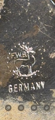 Vintage germany 3 pc - f.w.b.,